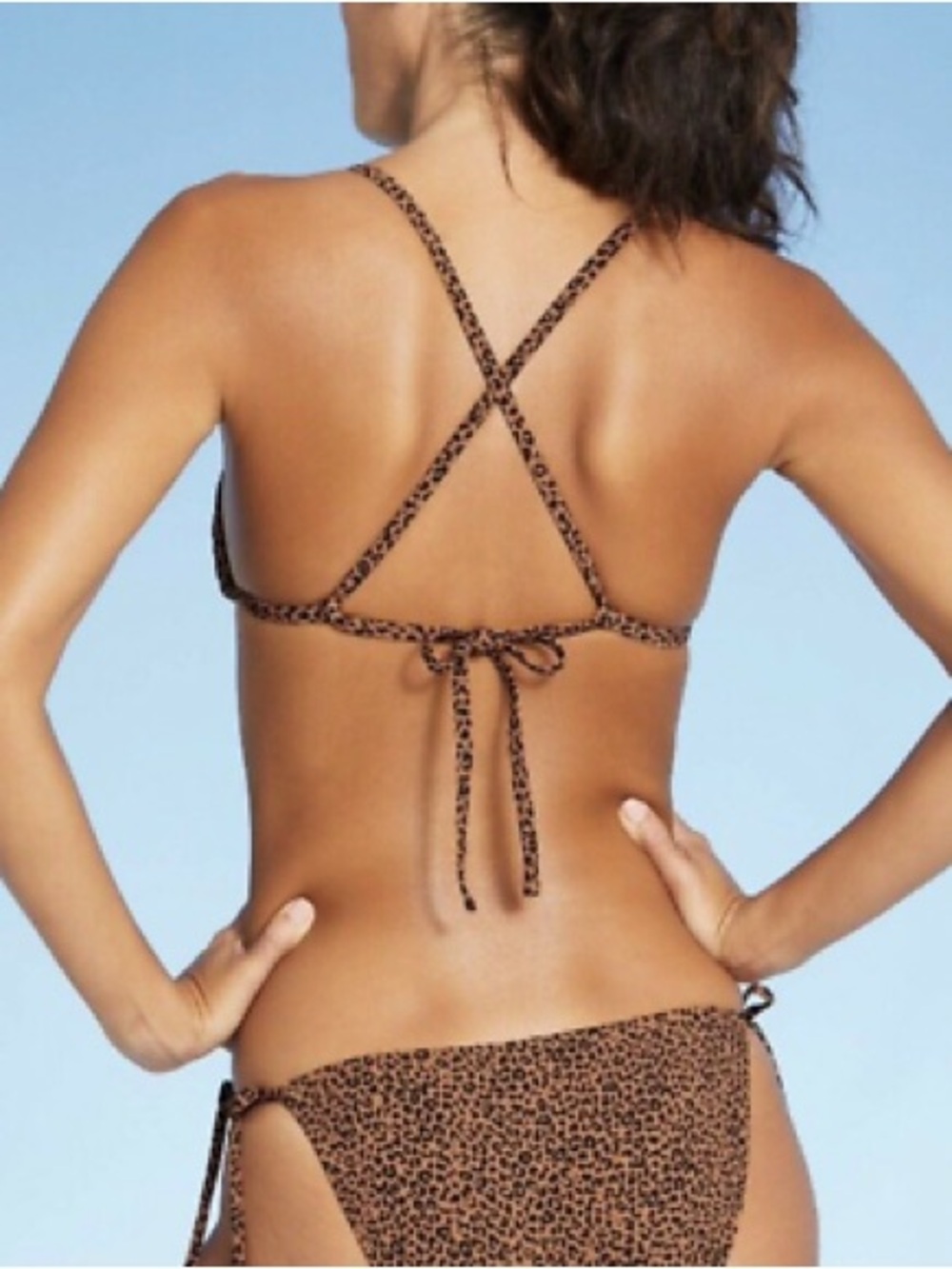 Target Leopard Print Tie-Back Bikini Set